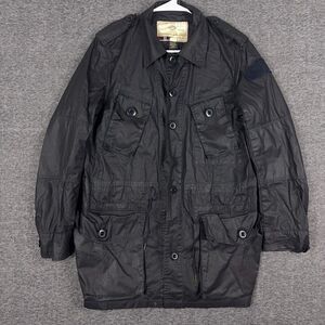 Ralph Lauren Rugby Co Jacket Mens Small Field Navy Waxed Cotton Rain Military **